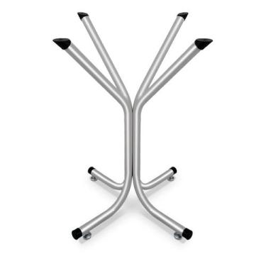 Imagem de Base de Mesa Jantar Para Tampos  Vidro Pedra Madeira 80cm - Genus Móve