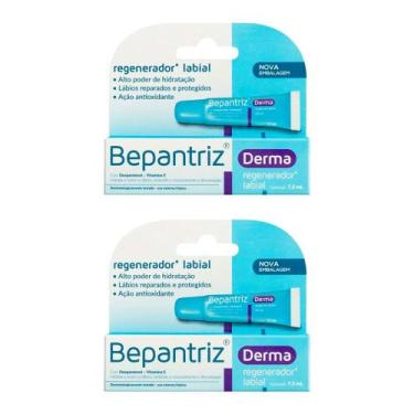 Imagem de Kit 2 Bepantriz Derma Creme Regenerador Labial 7,5ml cada