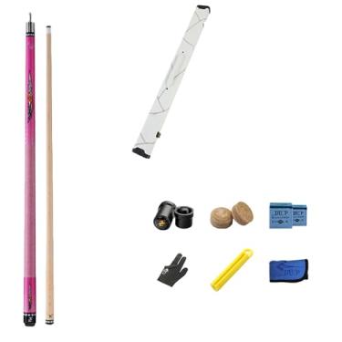 Imagem de Taco de bilhar taco de bilhar taco de sinuca de madeira de bilhar bar taco de sinuca (E taco de sinuca + acessórios + caixa de tacos, 11,5 mm)