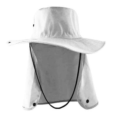 Imagem de Chapéu Pescador Árabe Com Protetor de Nuca - SegTotal, Cinza
