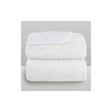 Imagem de Cobertor Donna Laço Bebê 110x90 cm Microfibra Plush com Sherpa