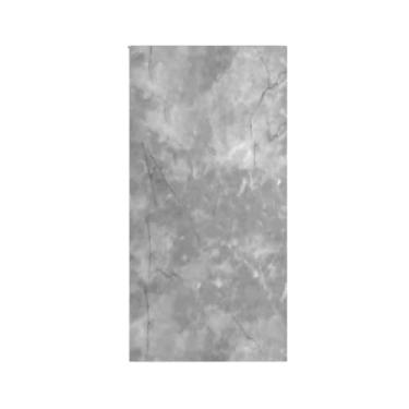 Imagem de Kit 10 Placas de Espuma Lavável Vinílica Adesiva - Efeito Mármore 60x30cm - Decoração para Parede (Cinza)