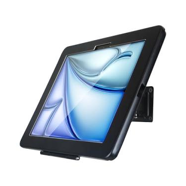 Imagem de WeSTRUGGLE Suporte de parede para iPad Air de 11 polegadas (M2) 2024: excluindo outro iPad de 11 polegadas, com trava e chave, design de vários ângulos, metal, (preto)