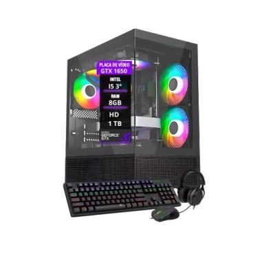 Imagem de Computador PC Gamer I5 3 GTX 1650 8GB RAM  HD 1TB SSD 120GB - Genérico