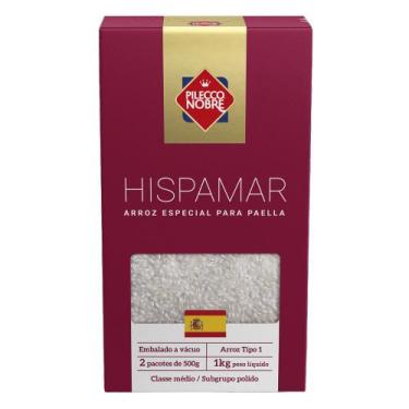 Imagem de Arroz Hispamar Para Paella Pilecco Nobre 1kg