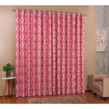 Imagem de Cortina de Sala grande 6,00 x 2,70  varão Simples - em tecido Jacquard