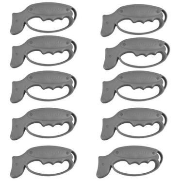 Imagem de Kit 10 Amolador Portátil De Faca E Canivete Fio De Navalha