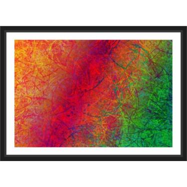Imagem de Quadro Decorativo Abstrato Recepção Escritórios Salas Decoração Interi