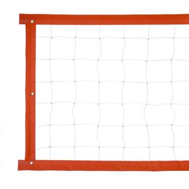 Imagem de Rede de vôlei especial 5 metros faixa laranja - Evo Sports, Branco