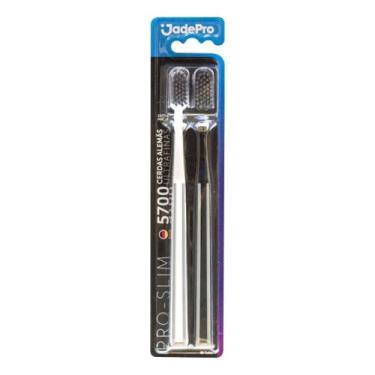 Imagem de Escova de Dente Pro 5700 Cerdas kit 2un JadePro, Preto