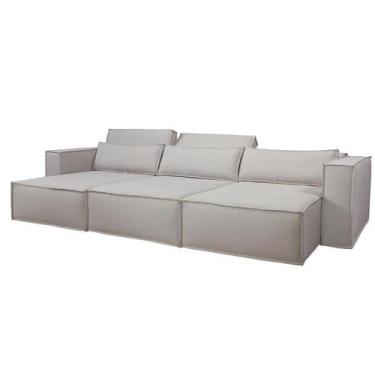 Imagem de Sof Retrtil e Reclinvel Belluno 2,06cm Bege - Ferrari