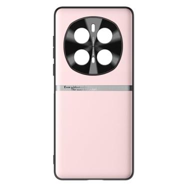 Imagem de POYUFRG Capa ultrafina para Honor Magic 7 Pro/7, capa de proteção de lente de couro com tudo incluído, borda macia, à prova de choque, capa lisa, rosa, 7
