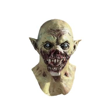 Imagem de EvilCos Halloween Monster Scary Bat Monster Mask Walking Dead Zombie Head Mask Creepy Bloody Rubber Latex Mask Demon Vampire Horror Decoration Costume Cosplay Party Props