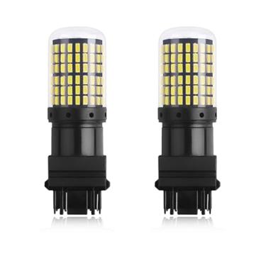 Imagem de pvotawp 2 peças 3157 3156 lâmpada LED, 12V mais nova super brilhante baixa potência 3056 3156 3057 3157 4157 T25 lâmpadas LED para carro com projetor para lâmpada de ré, lâmpada de seta, luzes de