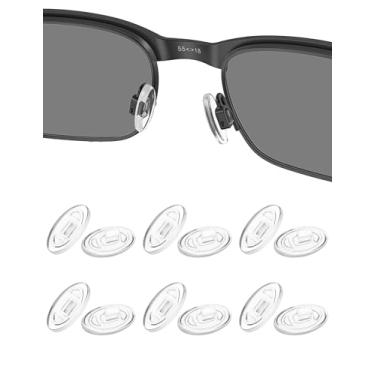 Imagem de HILEEN Almofadas de nariz de substituição para placa de metal Oakley OX5038 | Lâmina de quilha OX3125 | Liquidificador 6B OX3162 | Transistor OX3085 | Placa de carbono OX5079 | Gasser 0,5 | Óculos Deringer 6 pares