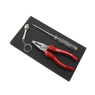 Imagem de Izeltas Conjunto de alicates e chaves de fenda para o dia dos pais - 3 peças (presente de chaveiro) Being a father Requires Mastery
