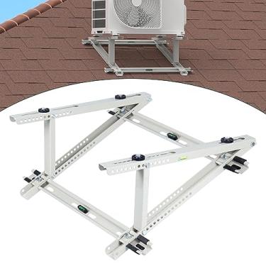 Imagem de Flehomo Suporte de Montagem em Telhado de Ar Condicionado para Sistema de Bomba de Calor de Mini Condicionadores de Ar Split, Suporte de Montagem Ajustável para Telhado, Suporte de Telhado Resistente