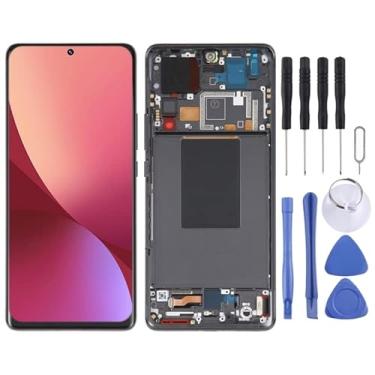 Imagem de tela Para Xiaomi 12 Pro / 12s Pro AMOLED Digitalizador de tela LCD original com quadro com quadro substituição da tela