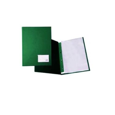 Imagem de Pasta Catálogo Pvc C/ 20 Envelopes Médio Acp Verde - Ref. 132