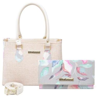 Imagem de Bolsa Feminina Media com Alça Transversal e Carteira - Andriani Bolsas