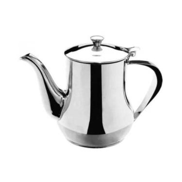 Imagem de Bule Jarra Inox Para Chá Café E Leite 680ml Com Tampa - KE HOME