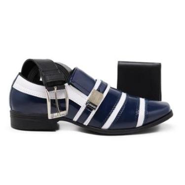 Imagem de Kit Sapato Social Schiareli Esporte Fino Bico Com Fivela Masculino-Masculino