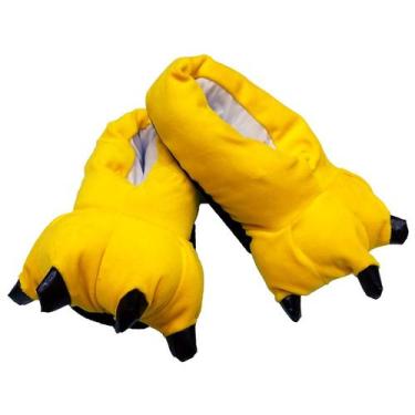 Imagem de Pantufa Amarela Pata de Garra - Calça 35 a 39 - Amo kigurumi