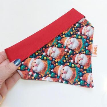 Imagem de Bandana pet estampa de Papai noel - Apetrechos pet