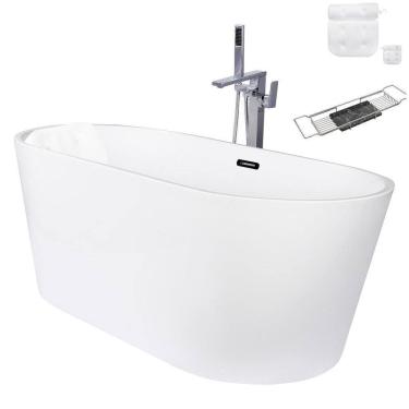 Imagem de Kit Banheira Freestanding Venezza 1.50M C/Misturador Cromado