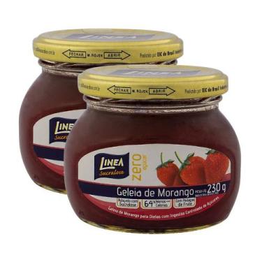Imagem de Kit 2 Geleia de Morango Linea Sucralose Zero Açúcar com 230g - Línea
