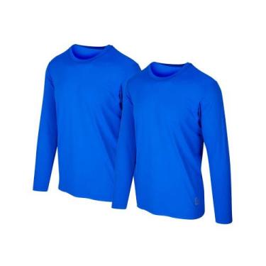 Imagem de Kit 2 Camisetas Proteção Solar Permanente UV50+ Tecido Gelado  Slim Fi