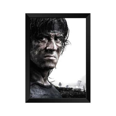 Imagem de Quadro Decorativo Rambo com acrílico A4 - Kolor