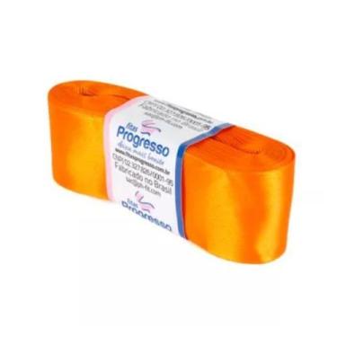 Imagem de Fita de Cetim Progresso 38mm nº9 - 10m Cor 066 Laranja - 01 unidade - 