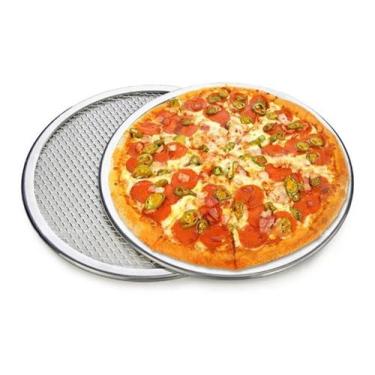 Imagem de Tela De Assar Pizza E Resfriar Pães 25 cm Alumínio - Gallizi