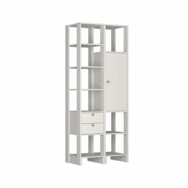 Imagem de Closet com 1 Porta com 2 prateleias, 2 Gavetas e 8 nichos EY 106-107 L
