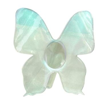 Imagem de IEUDNS Vaso de Borboleta Acrílico Arranjo de Flores Presente para a Mãe Vaso Decorativo Planta Flores Recipiente para Quarto Sala de Jantar Escritório, Verde