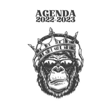Imagem de Agenda Scolaire semainier 2022-2023 - 125 pages - 6x9 pouces - A5 - grille horizontale - 12 mois d’août 2022 à Juillet 2023.