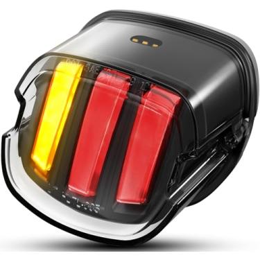 Imagem de Luz traseira de LED para Harley [Eagle Claw Design] Aprovado pelo DOT com luz de freio seta esquerda e direita compatível com Harley Sportster Dyna Softail Touring Road Glide Road King, 1 peça