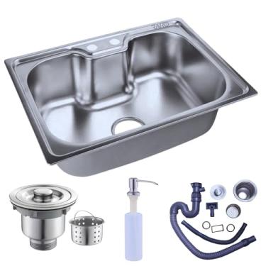 Imagem de Raro - Kit Cuba Gourmet 87cm Inox Gourmet Pia Cozinha + Valvula + Dispenser C/Acessórios