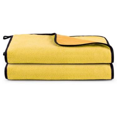 Imagem de Kit 02 Panos Flanela E Microfibra Dupla Face Toalha Para Limpeza Em Ge