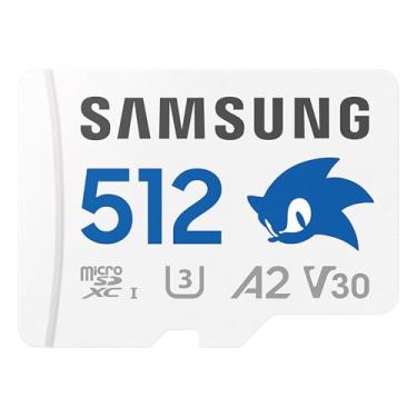 Imagem de Samsung PRO Plus Sonic The Hedgehog + Adaptador, 512 GB microSDXC, até 180 MB/s, Full HD e 4K UHD, UHS-I, C10, U3, V30, A2, para Nintendo-Switch, Steam Deck, GoPRO, DJI Drone, Tablets (MB-MD512SA/LC1)