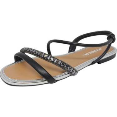 Imagem de Sandália Feminina Rasteira Conforto Moderna Casual Moleca-Feminino