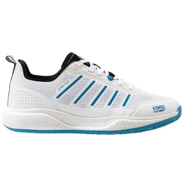 Imagem de K-Swiss Tênis masculino Ultra Court Padel, Branco/Preto/Lua Azul, 40