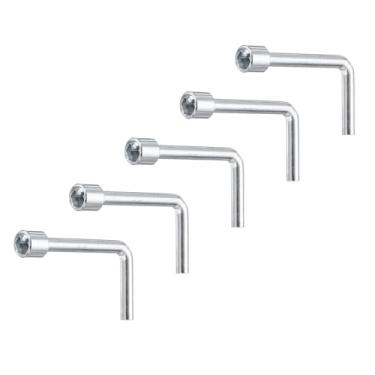 Imagem de HARFINGTON 5 peças chave de soquete sextavada aberta angular em forma de l 10 mm de aço carbono métrico chave de soquete de 6 pontos para reparo geral, tubulação de bicicleta, manutenção de carro,