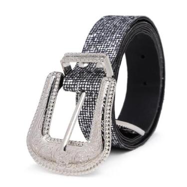 Imagem de Cinto Feminino de Strass Com Fivela Elegante - Bless Acessórios, Ouro,