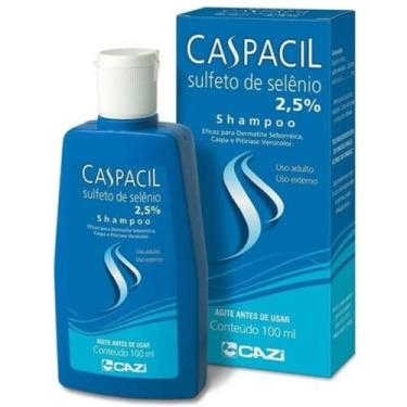 Imagem de Shampoo caspacil 100ml anticaspa sulfeto de selênio - cazi