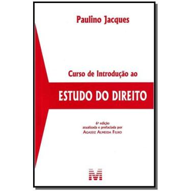 Imagem de Livro - Curso de introdução ao estudo do direito - 6 ed./2014