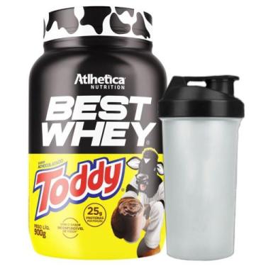 Imagem de Kit Best Whey Isolado Toddy 900g Coqueteleira Atlhetica - Atlhetica Nu
