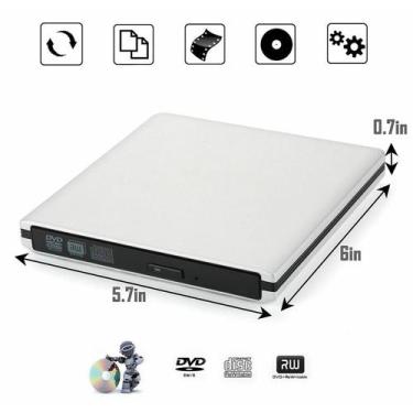 Imagem de Unidade Externa de DVD/CD - Leitor e Gravador Portátil