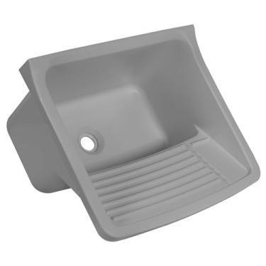 Imagem de Tanque Plástico Astra 34L p/lavar roupas - Cinza Claro 55x47cm